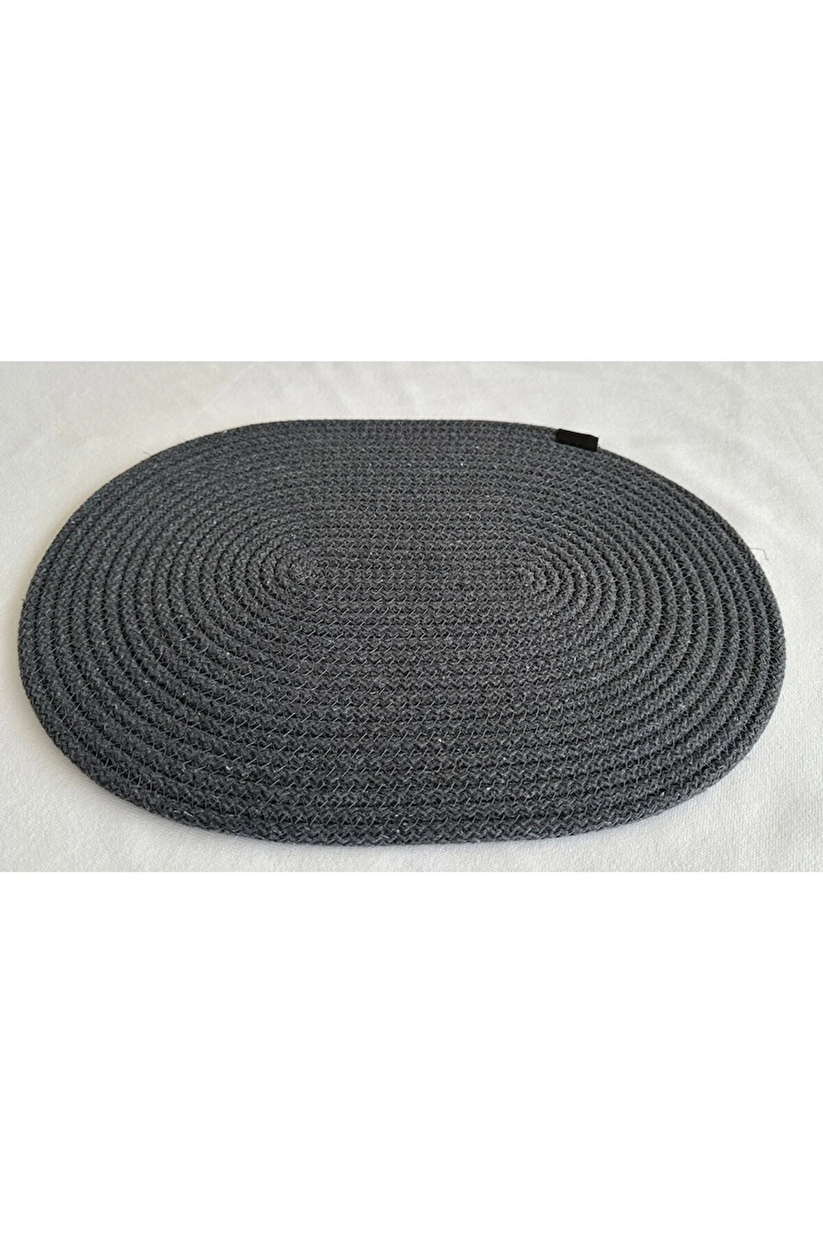 Jüt Amerikan Servis Sofra Altlığı, Masa Dekoru Supla Oval Antrasit 30x40 8li