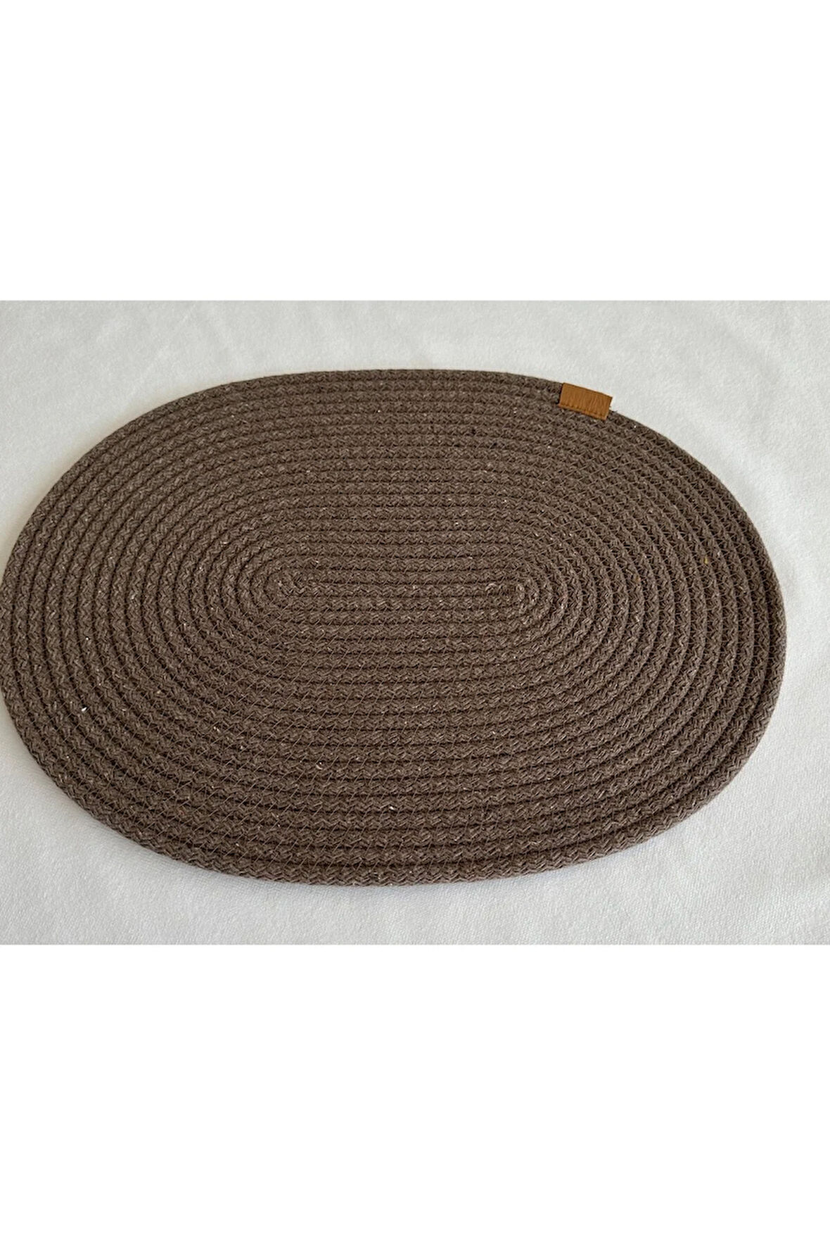 Jüt Amerikan Servis Sofra Altlığı, Masa Dekoru Supla Oval Sepya 30x40 8li