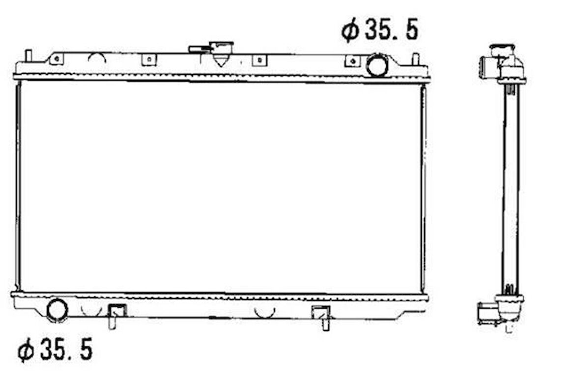 RADYATÖR SU NİSSAN PRİMERA P11 1.6/2.0 MANUEL 96-00 360X688MM /21410-2F000