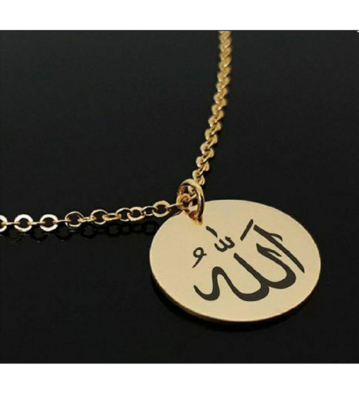 ALLAH LAFZI PLAKA KOLYE GÜMÜŞ ŞIK TASARIM