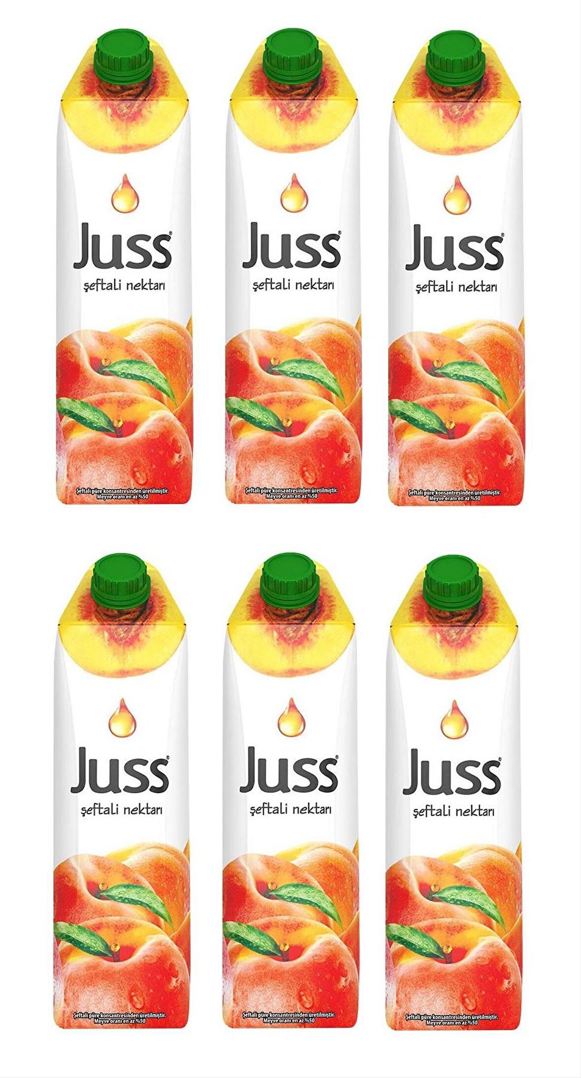 Juss Şeftali Nektarı 1 Lt X 6 Adet