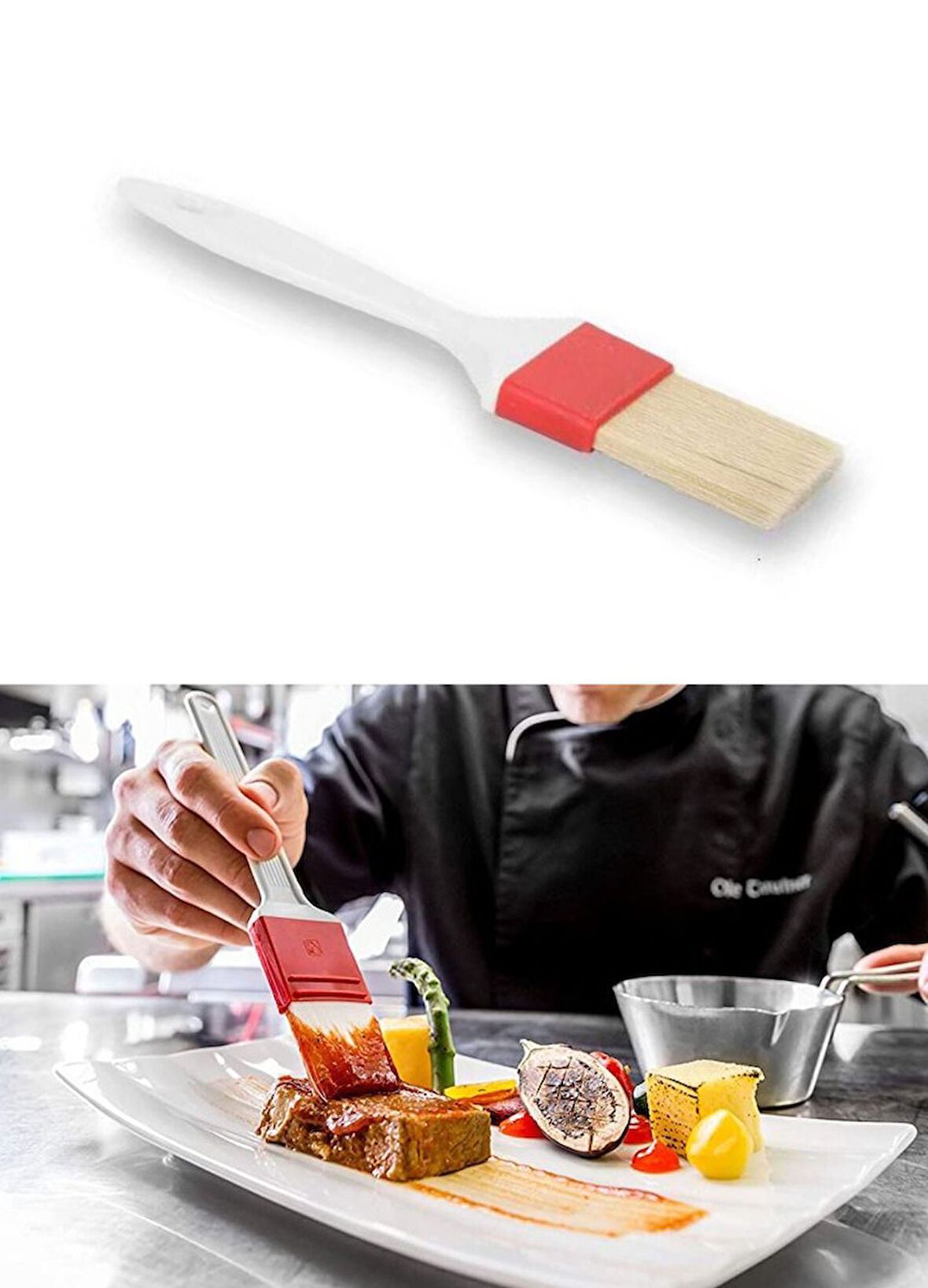Yumurta Fırçası Mutfak Fırçası Sos Fırçası Hamur Fırçası Sentetik 20.5 cm