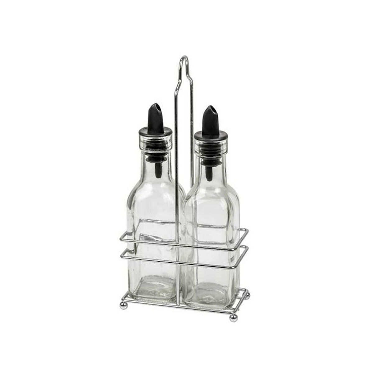 2’li Set Yağdanlık Takımı Cam Yağlık Sirkeli 200 ml