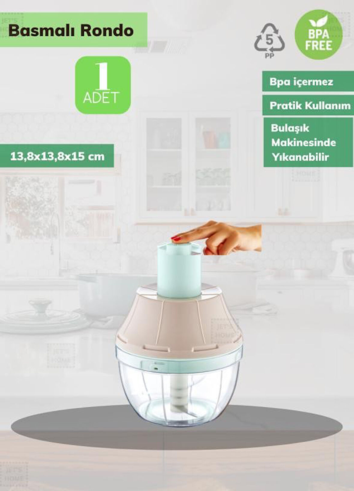 Basmalı Rondo Pratik Bas-Kes Rondo BPA Free