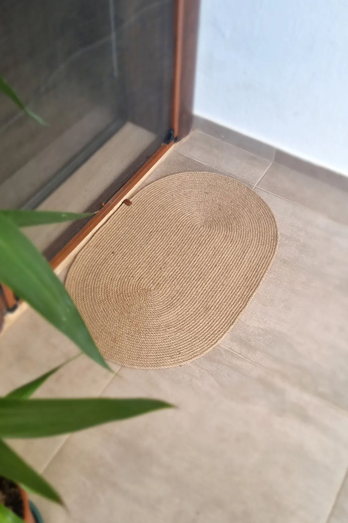 Jüt Paspas, Jüt Kapı Önü Paspası, Hasır Jüt Paspas, İskandinav Tarzı Paspas, Halı, Boho Paspas 60x90 cm