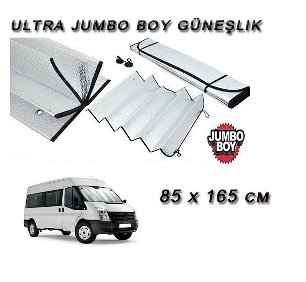 Oto Araba  Ön Cam Güneşlik Gümüş Maxi Boy 85 x 165 CM A kalite