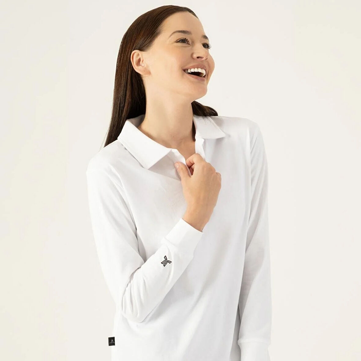 LAMPAGO Unisex Polo Yaka T-shirt