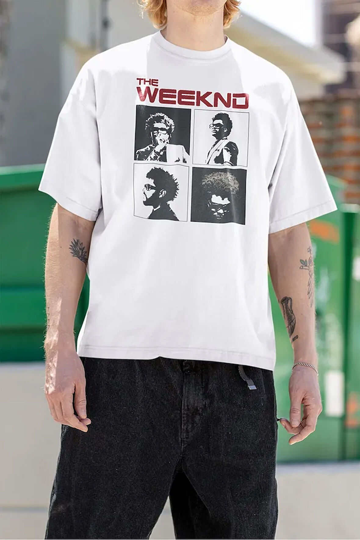 Rapper The Weekend Baskılı Unisex Tişört, Oversize Rap Tişört