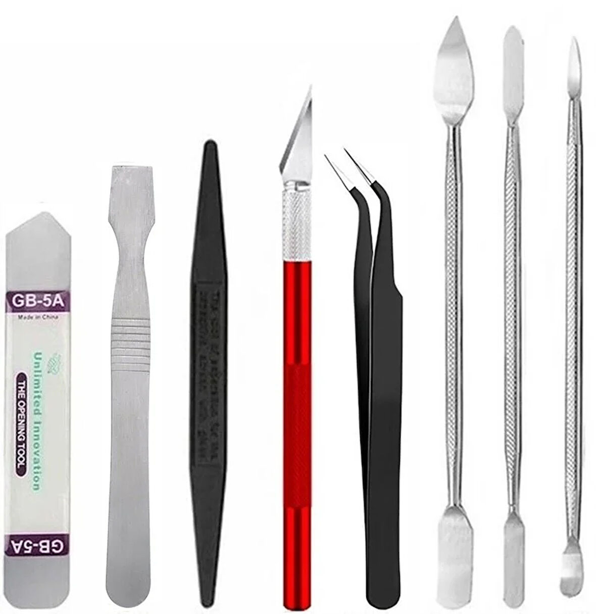 Çok Amaçlı Bilgisayar Tv Notebook Laptop Tablet Telefon 8'li Metal Pena Yardımcı Sökme Açma Aparatı ST03