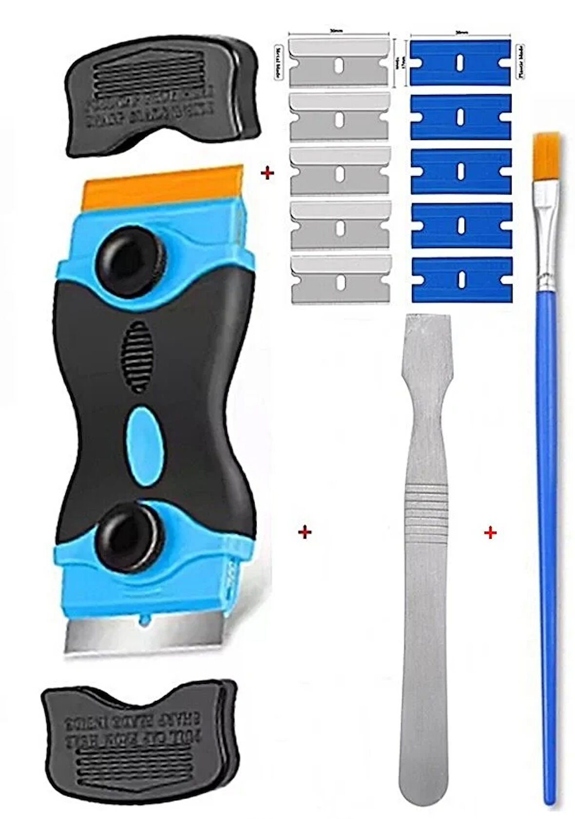 Plastik/Metal Kazıyıcı Kenar Oca Temizleme Aracı Etiket Etiket Çıkartma Kaldırma Araba Pencere vs st06