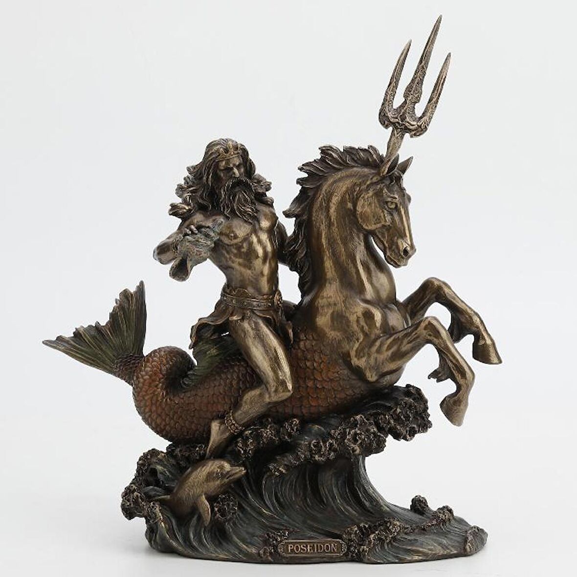 VERONESE BİBLOLAR › Wise Mitoloji & Tarih-AT ÜSTÜNDE POSEIDON-23,5*12,5*27 CM-jWU76939A4
