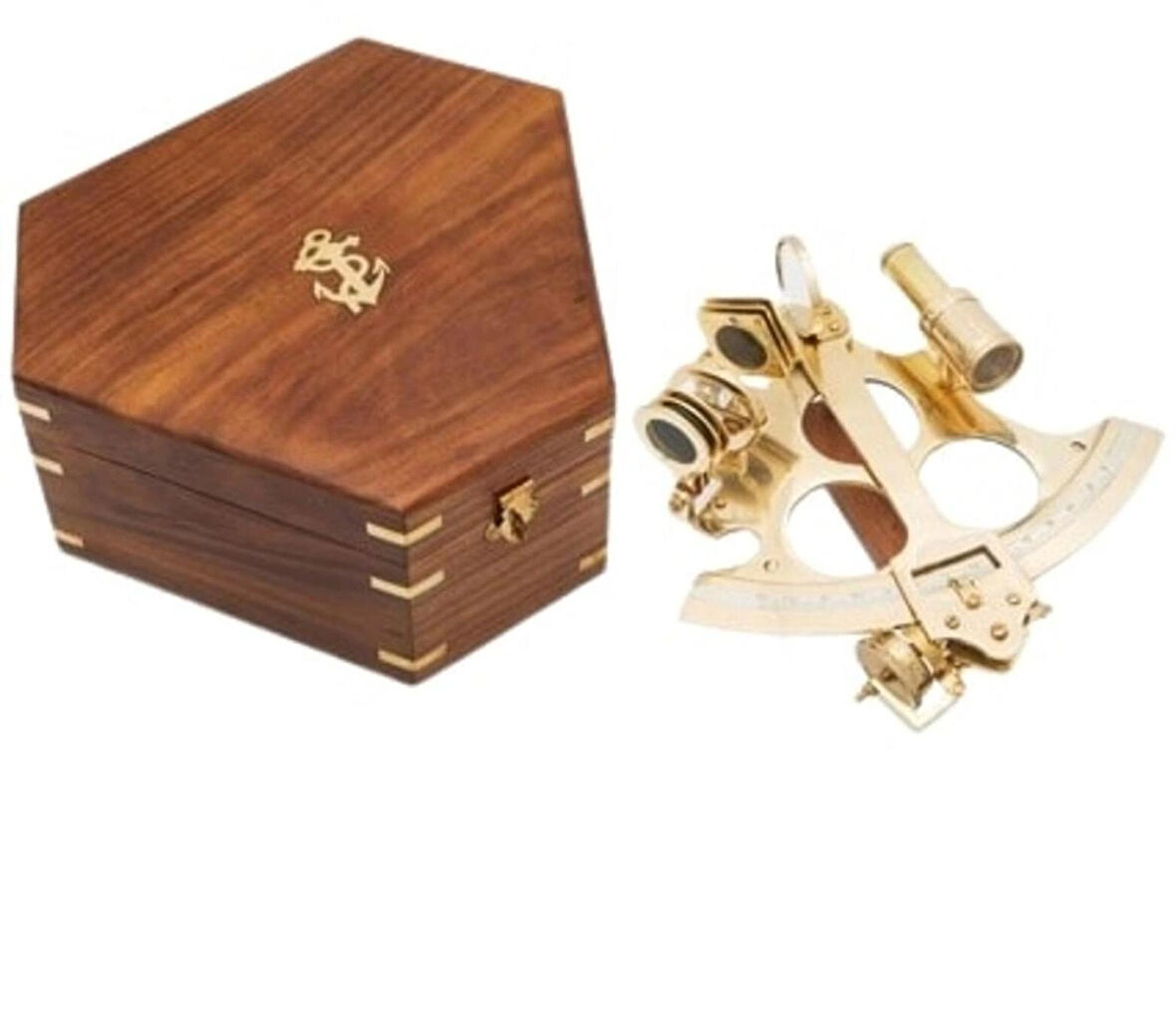  DENİZCİLİK GRUBU-Marine Pirinç Aksesuar-KUTULU SEXTANT-15x17x8 CM-JTTR2708