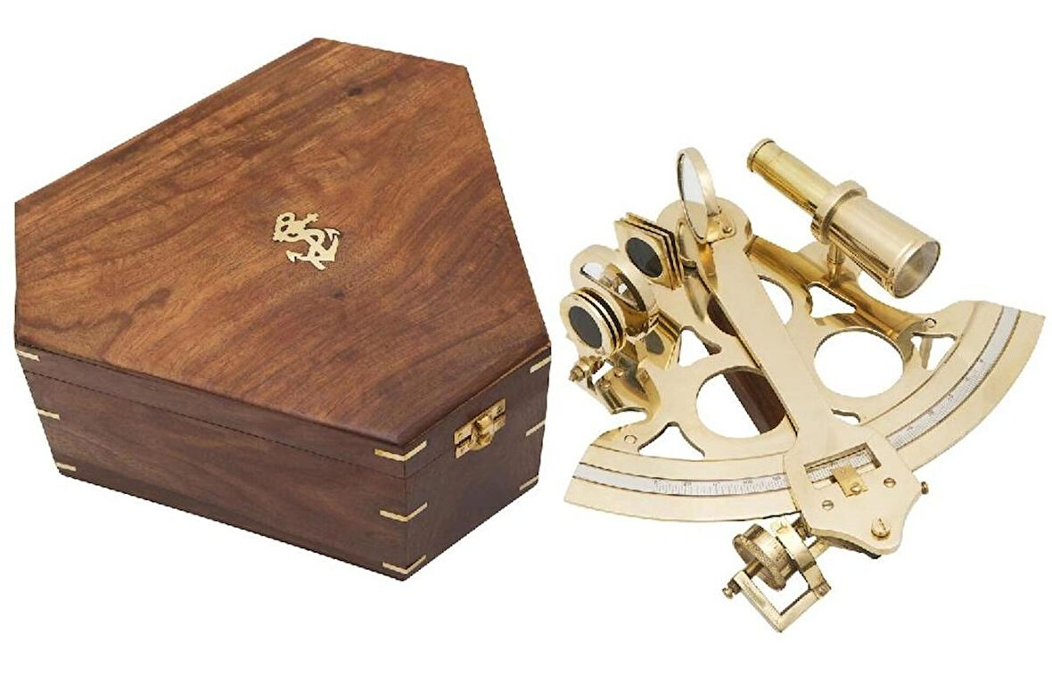  DENİZCİLİK GRUBU-Marine Pirinç Aksesuar-SEXTANT-21,5x19x11 CM-JTTR2709