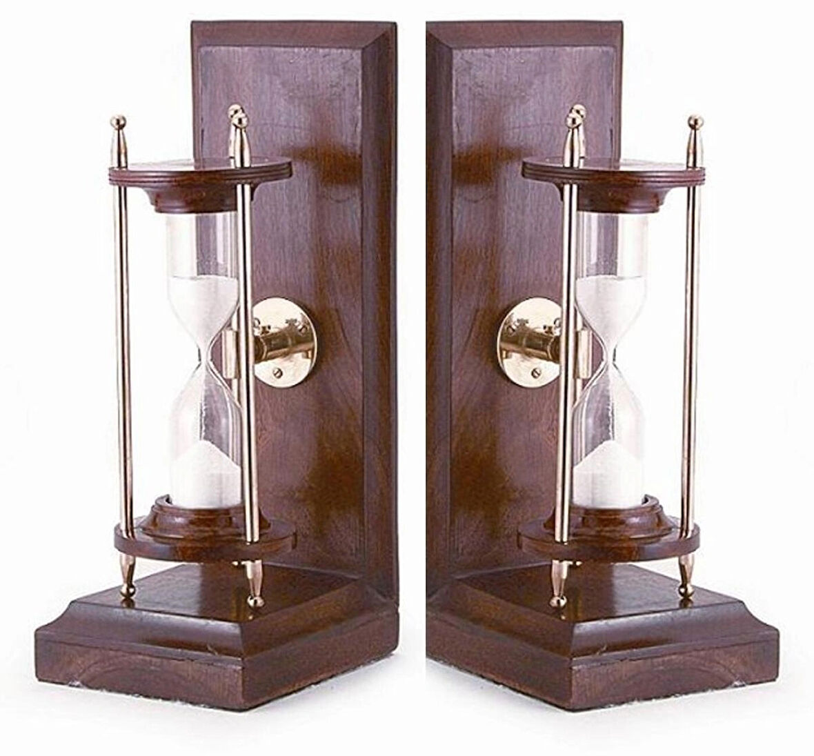  DENİZCİLİK GRUBU-Marine Pirinç Aksesuar-KİTAP STOP KUM SAATİ-21x26x9 CM-JTTR31445