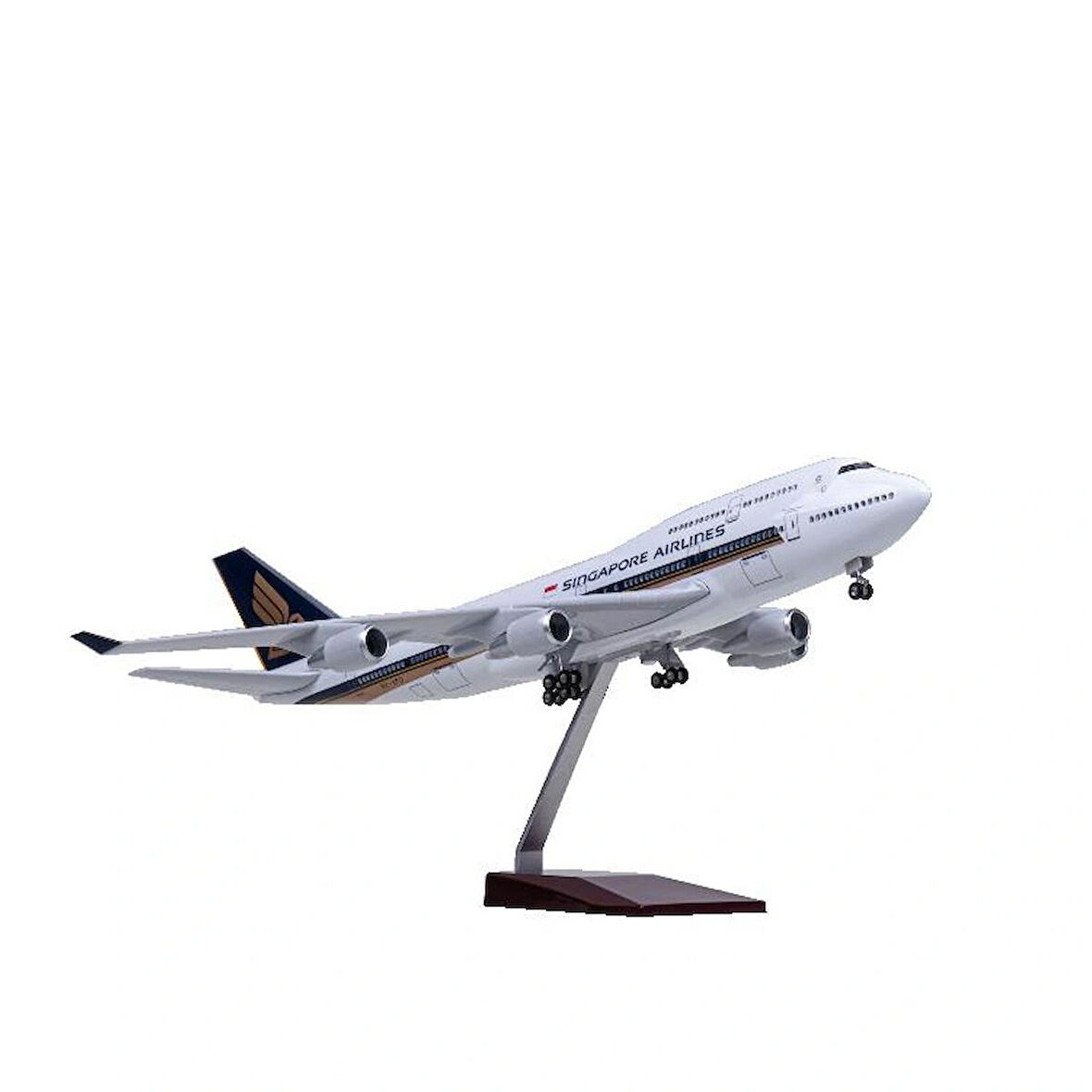  HEDİYELİK-MAKET UÇAKLAR-SINGAPORE-ÖLÇEK : 1:160 47 CM-JB747-400