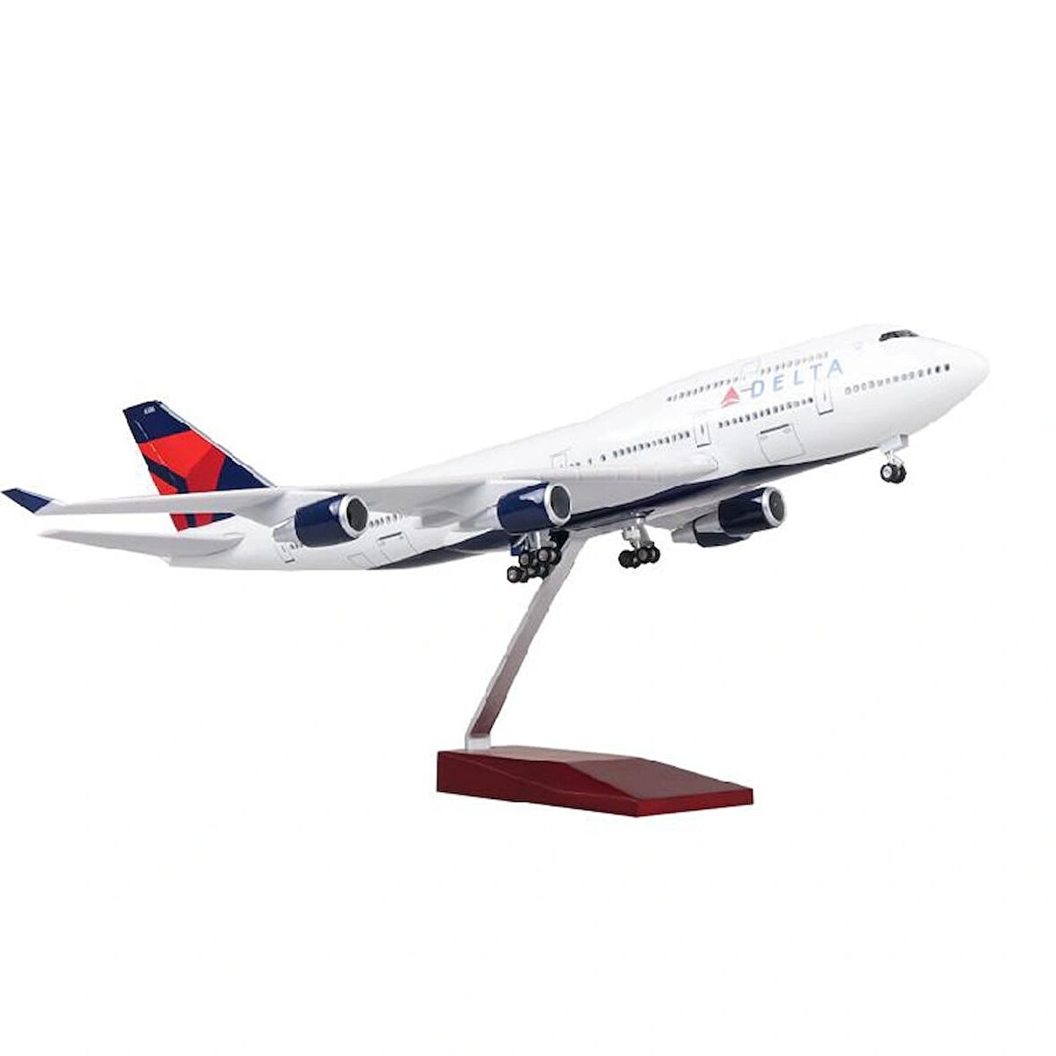  HEDİYELİK-MAKET UÇAKLAR-DELTA-ÖLÇEK : 1:160 47 CM-JB747-400DELTA
