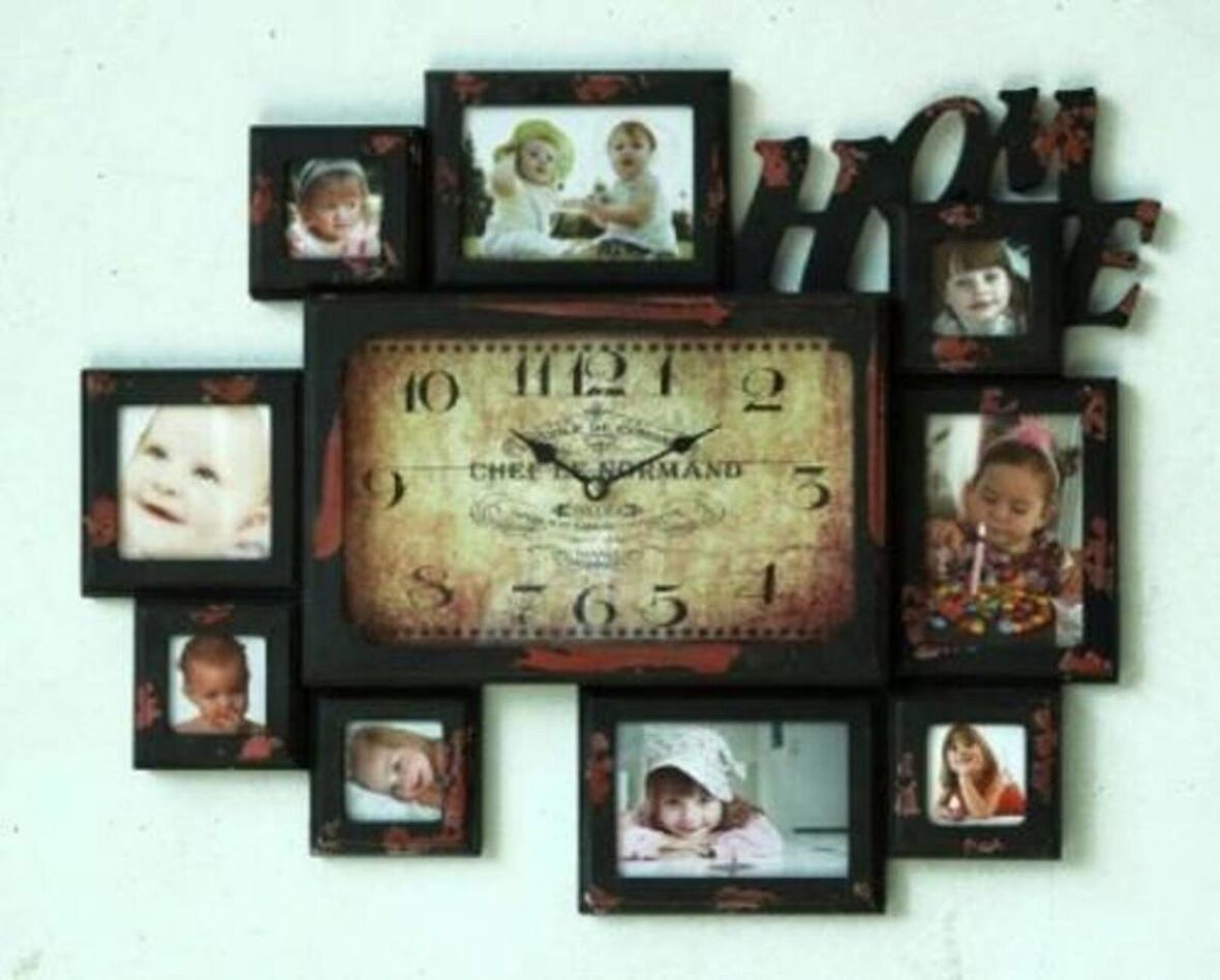 MUTFAK SAATLERİ SERİSİ-MB FOTOĞRAF ÇERÇEVELİ DUVAR SAATİ