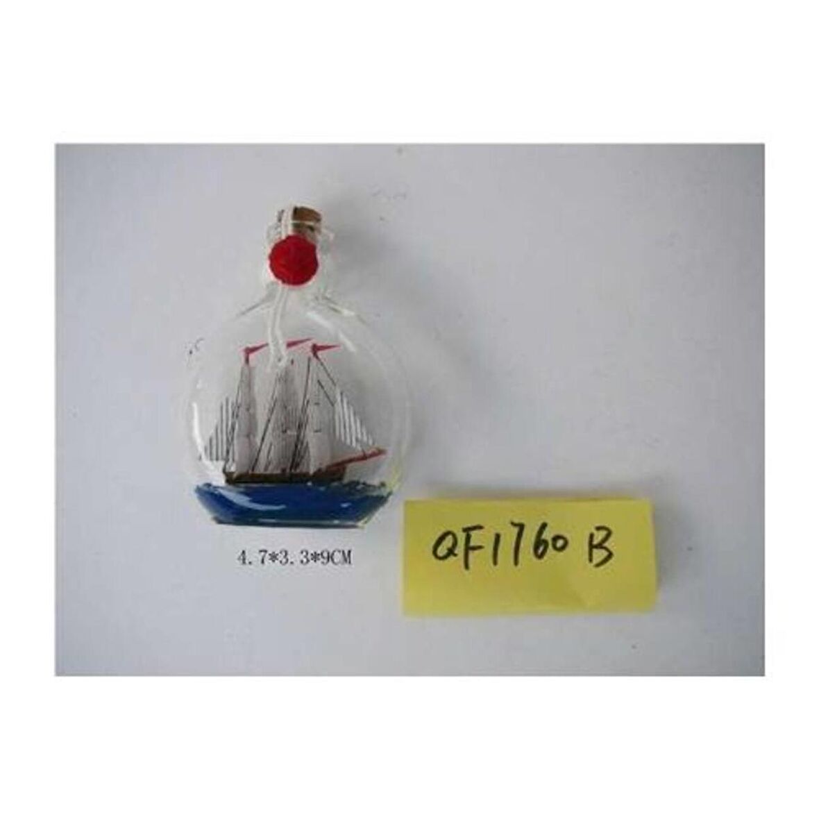 DENİZCİLİK › DENİZCİLİK GRUBU › Marine Şişe Gemi-Z&A ŞİŞE GEMİ>>4.7x3.3x9 cm