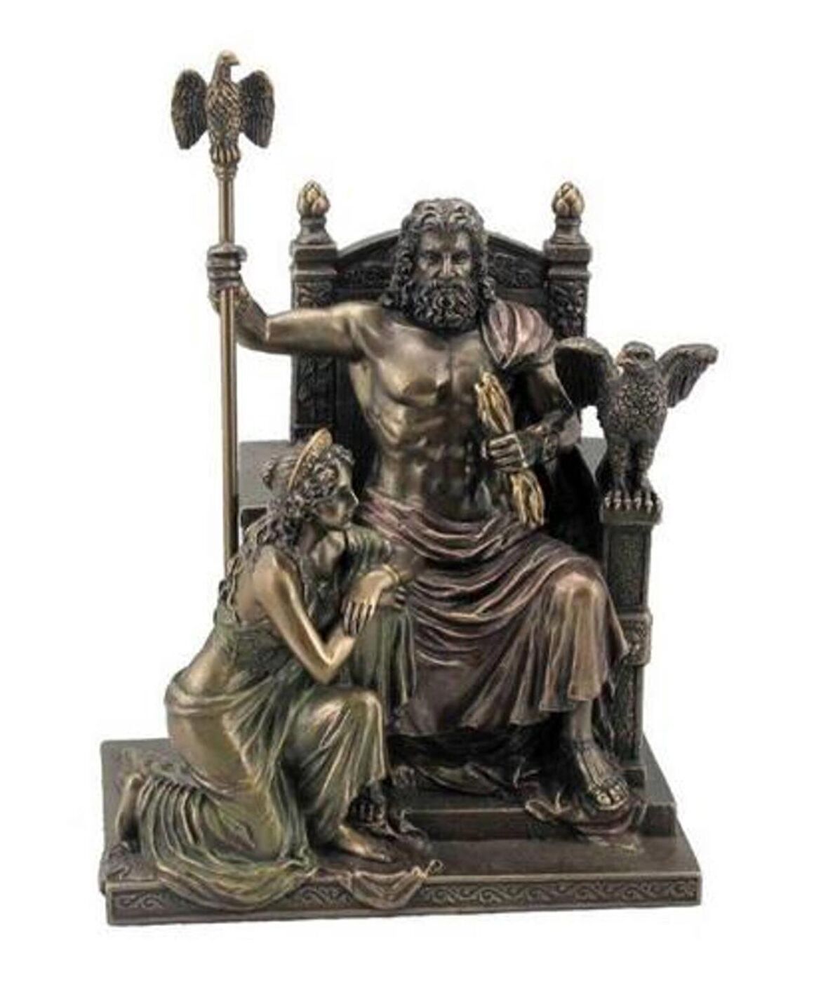 HEDİYELİK › VERONESE BİBLOLAR › Wise Mitoloji & Tarih-WISE ZEUS VE HERA TAHTTA-21,5*15*28 CM