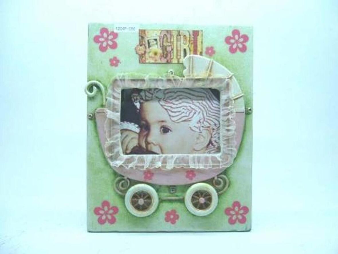 HEDİYELİK › KARIŞIK › Metal Objeler-RD Bike-photo frame Bebek arabası Resim çerçevesi-24,5*20*2,5 CM