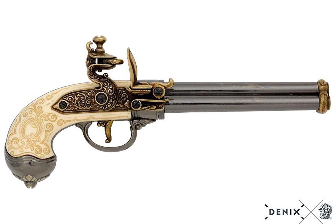 Dekoratif Denix-3 NAMLULU TABANCA, İTALYA 1680-Made in Spain-Handmade