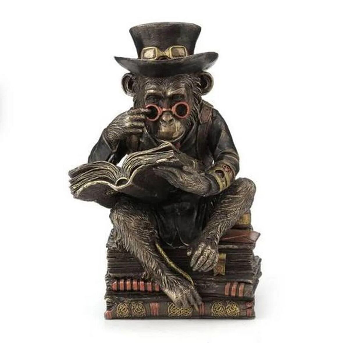 WISE Veronese Serisi-Wise Karışık-WISE KİTAP OKUYAN SEMPANZE-11.5*13.5*19.5 CM-JWU76796A4