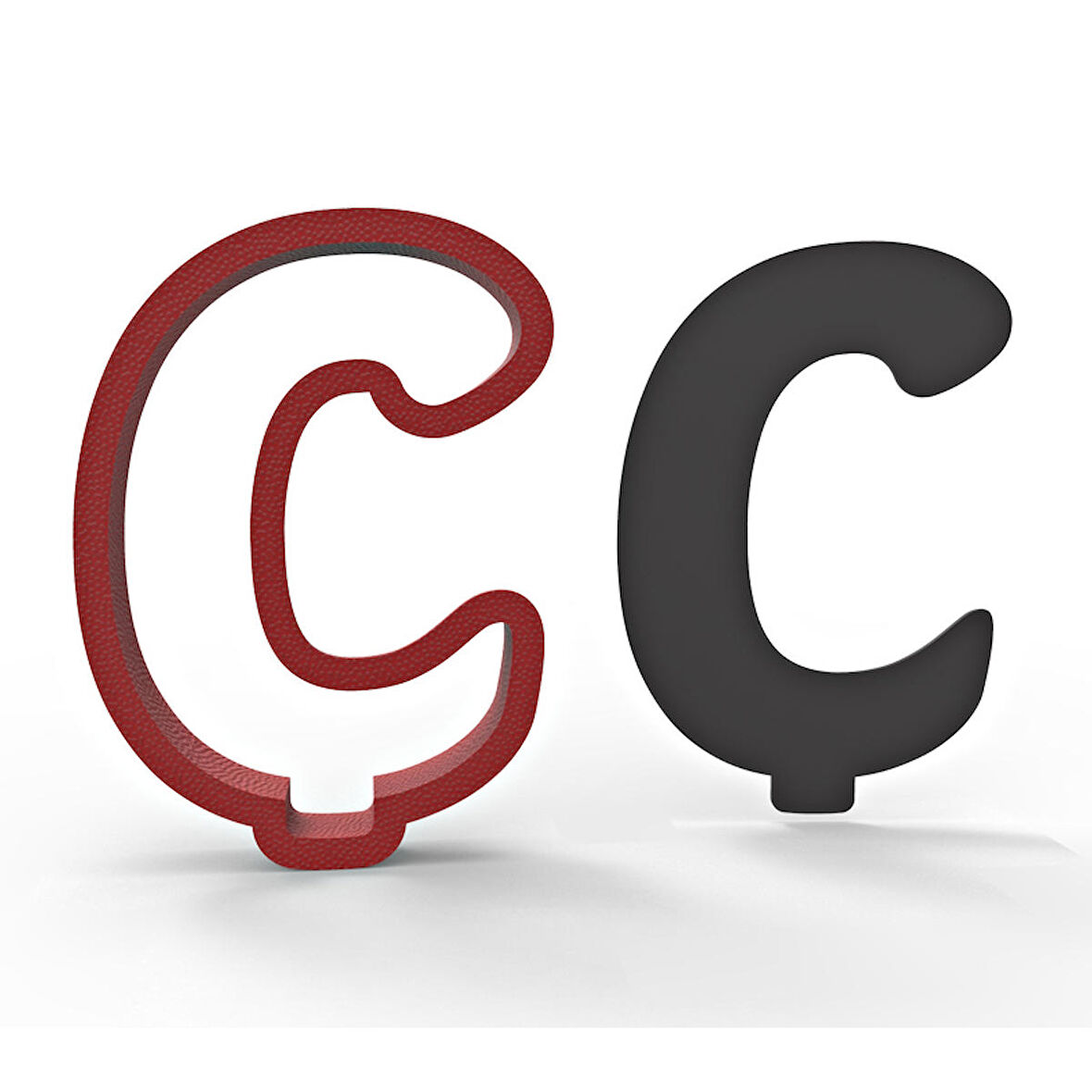 Ç Harfi Kurabiye Kalıbı