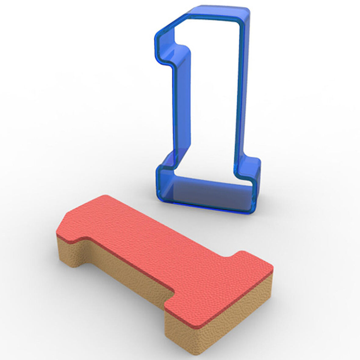 1 Rakam PC Kurabiye Kalıbı