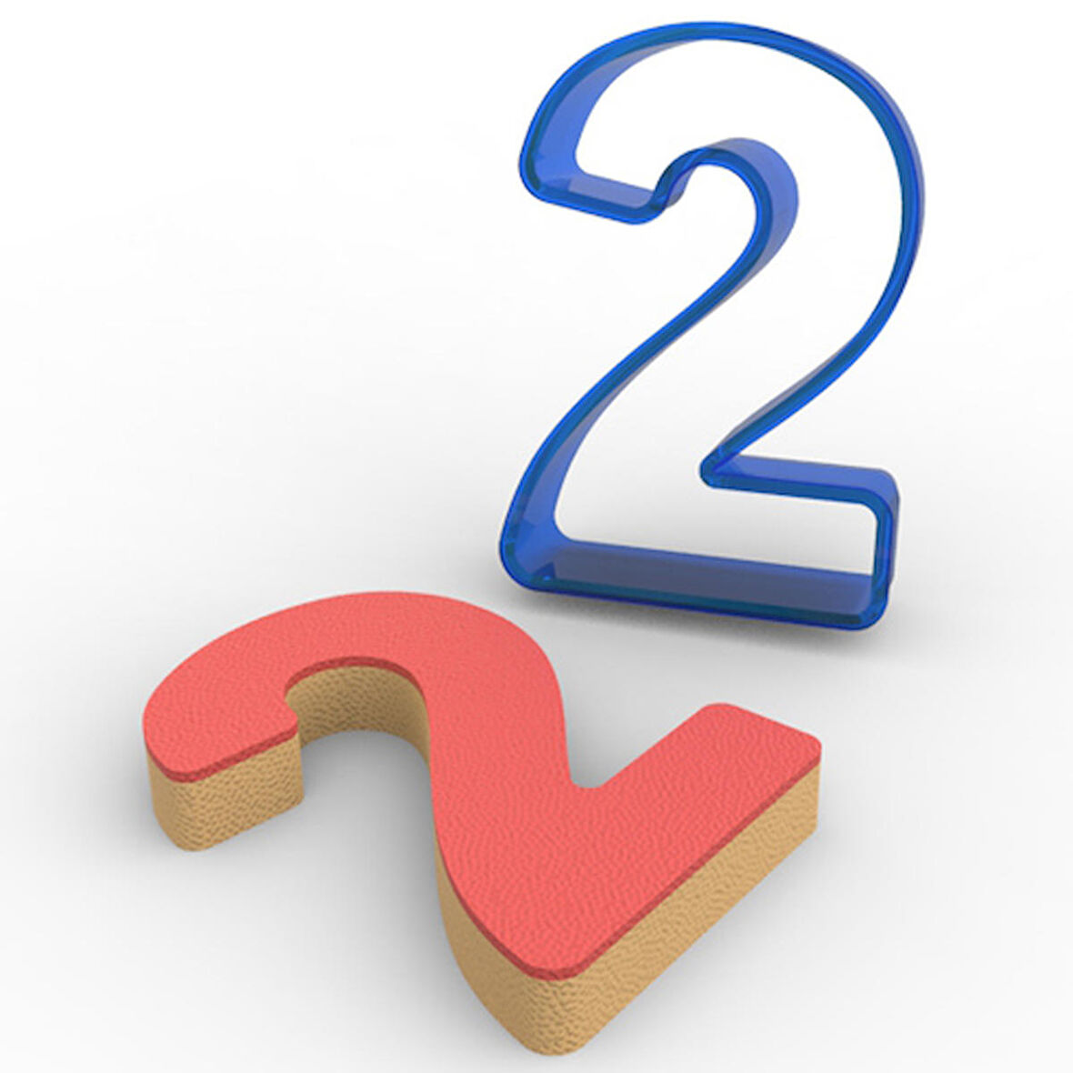 2 Rakam PC Kurabiye Kalıbı