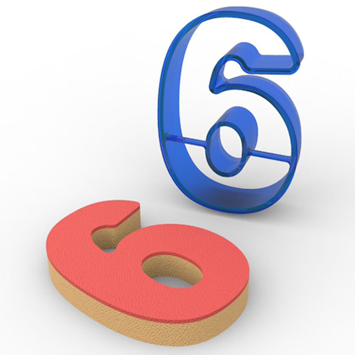 6 Rakam PC Kurabiye Kalıbı