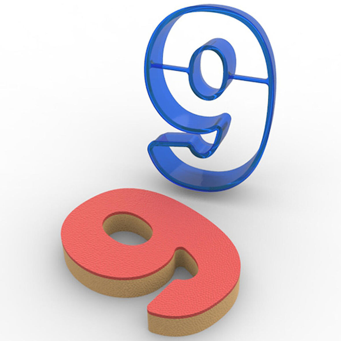 9 Rakam PC Kurabiye Kalıbı