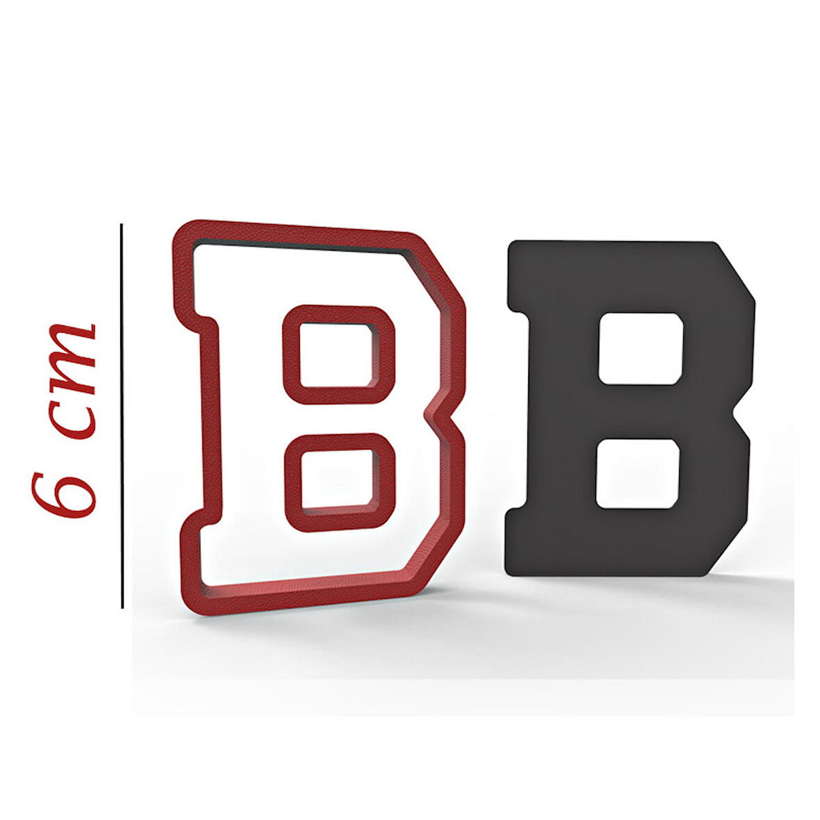 6 cm B Harfi Kurabiye Kalıbı