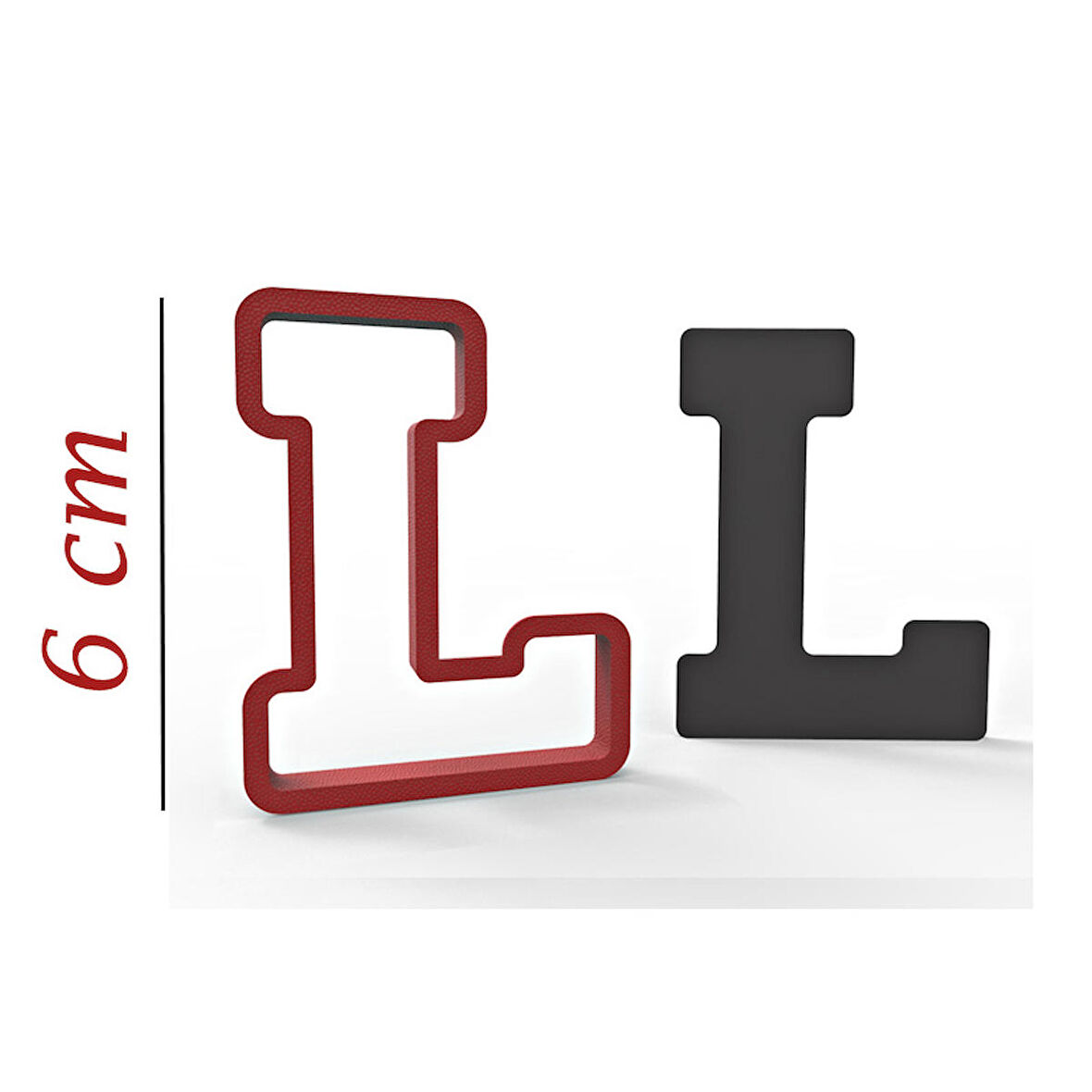 6 cm L Harfi Kurabiye Kalıbı