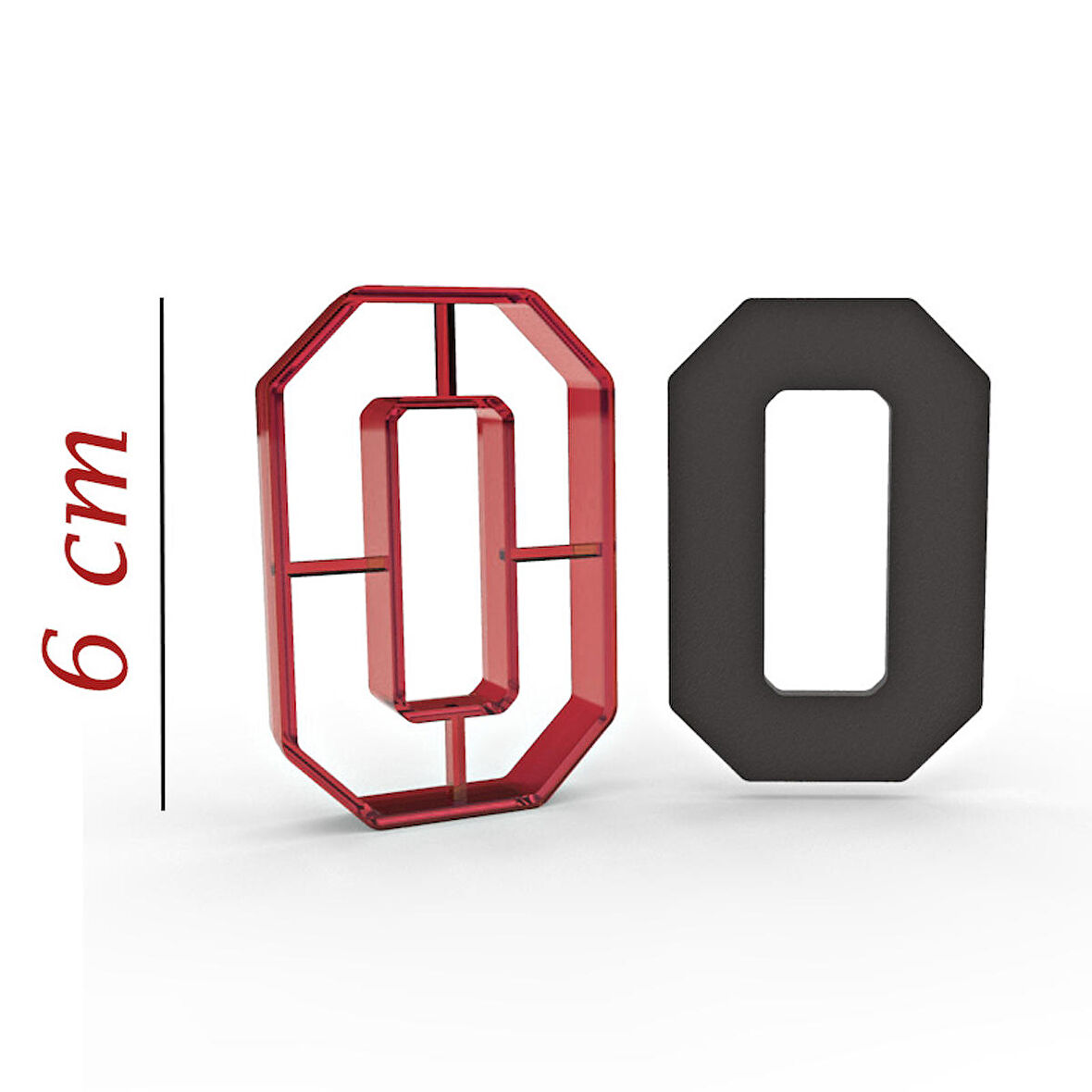 6 cm O Harfi Kurabiye Kalıbı