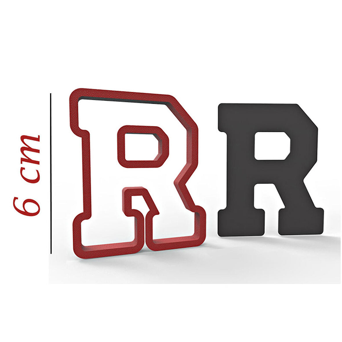 6 cm R Harfi Kurabiye Kalıbı
