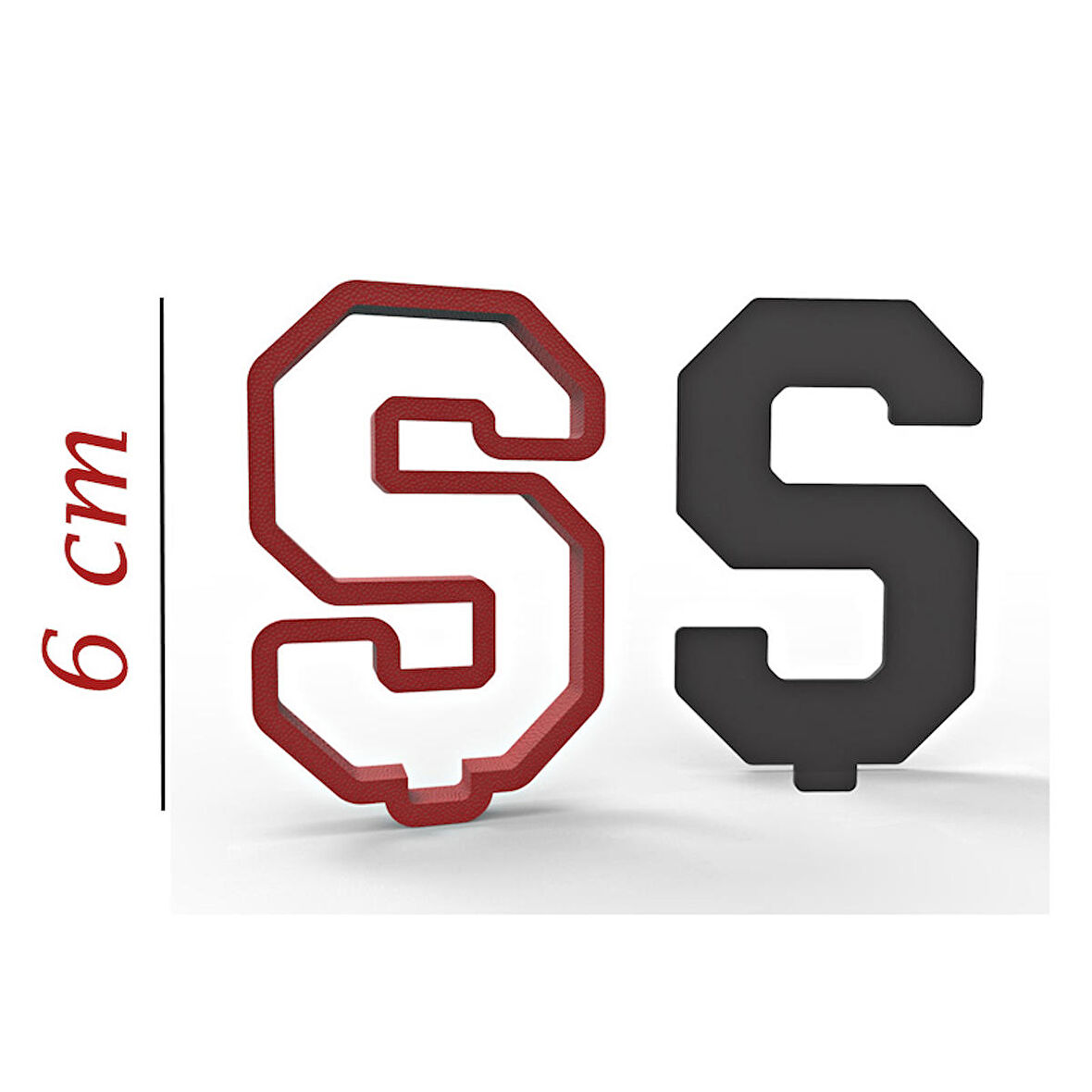 6 cm Ş Harfi Kurabiye Kalıbı