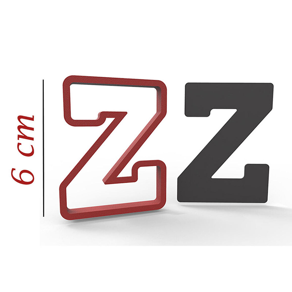6 cm Z Harfi Kurabiye Kalıbı