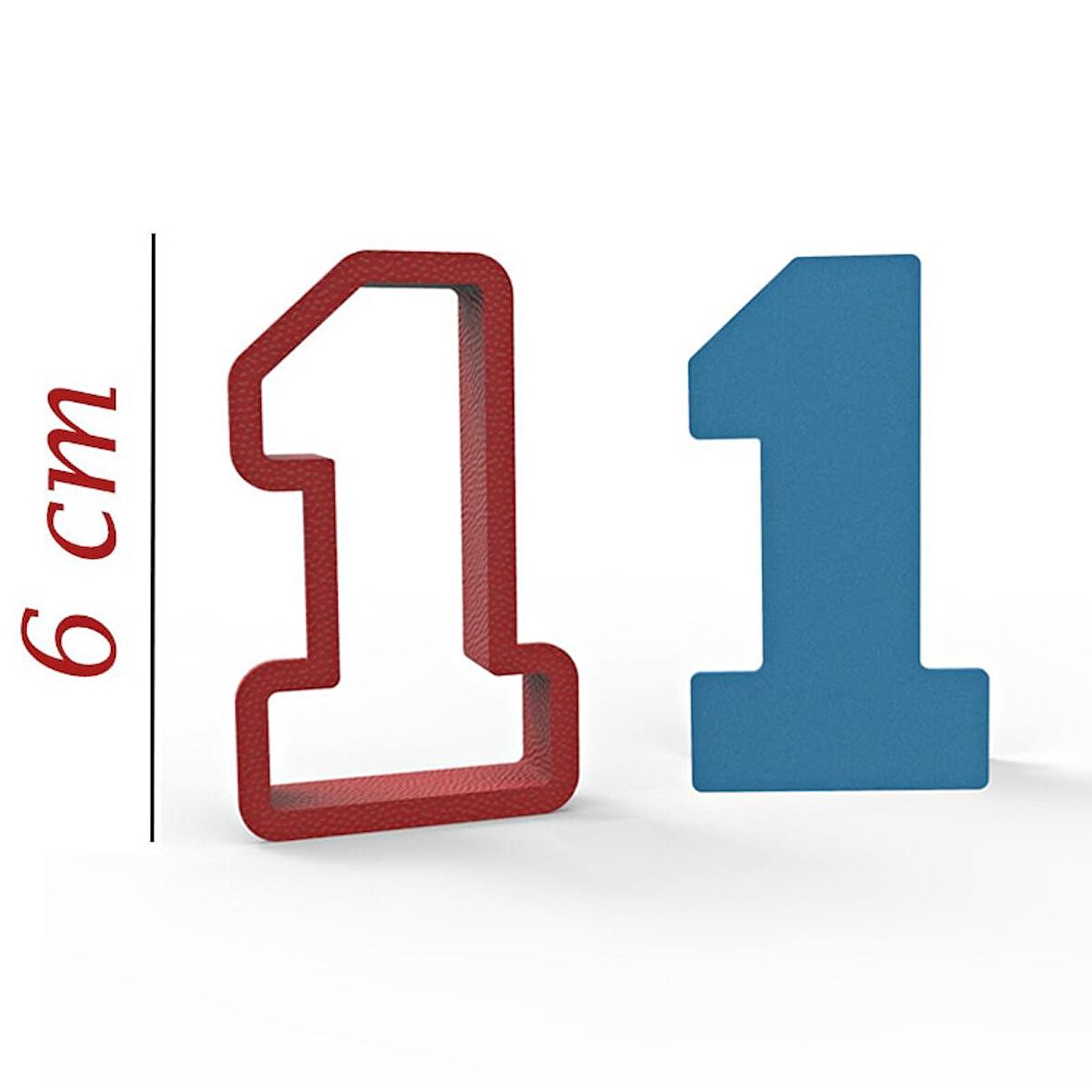 NBA 1 Rakam 6cm Kurabiye Kalıbı