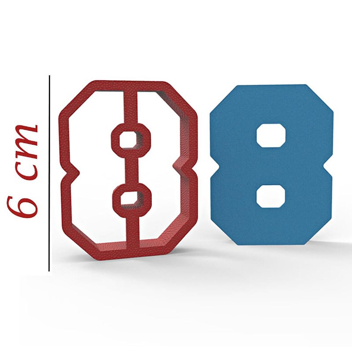 NBA 8 Rakam 6cm Kurabiye Kalıbı