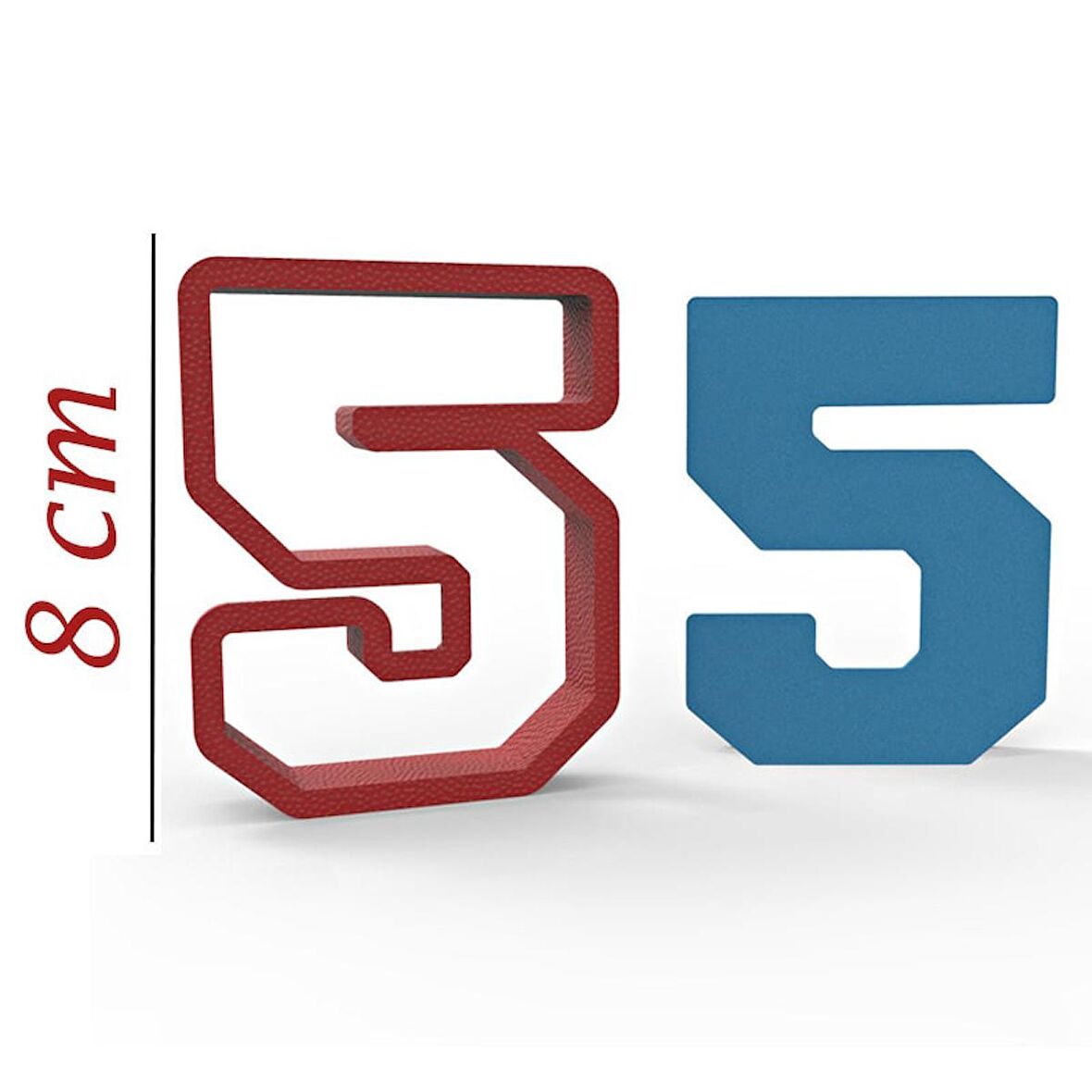 NBA 5 Rakam 8cm Kurabiye Kalıbı