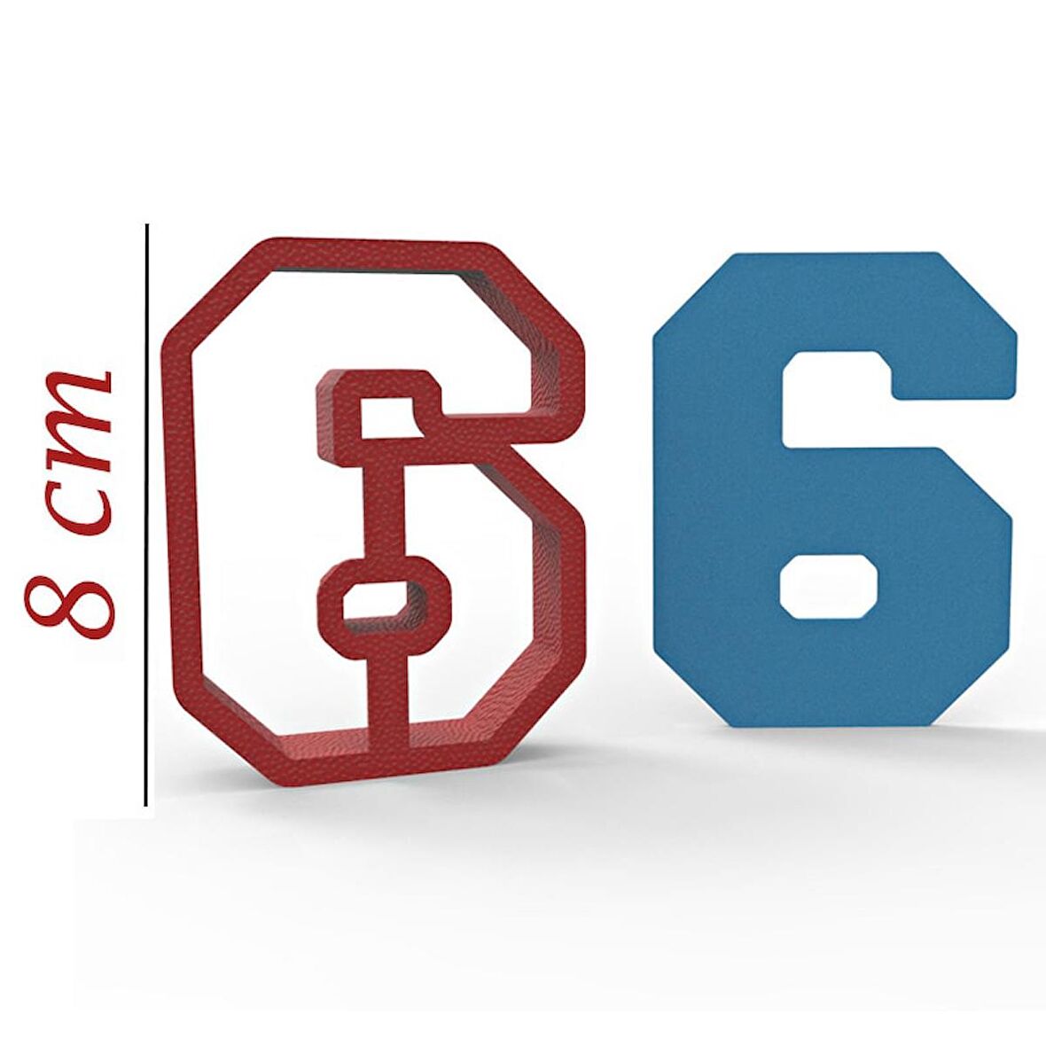 NBA 6 Rakam 8cm Kurabiye Kalıbı