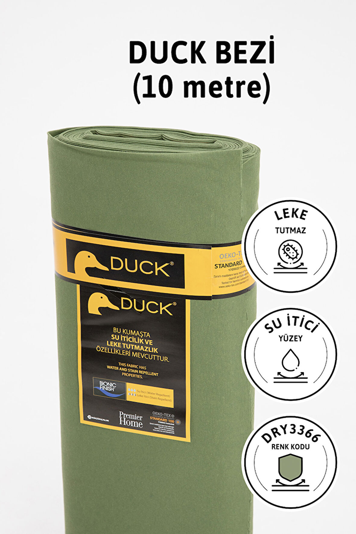 Premier Su İtici Duck Bez 10 Metre DRY3366 - Haki