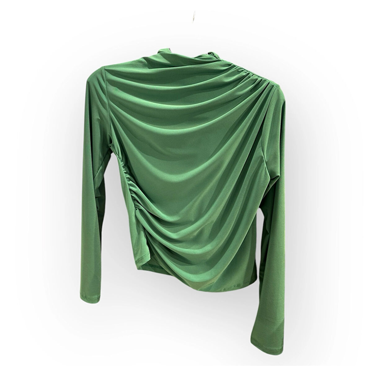 BD008 OMZU VE BELİ BÜZGÜ DETAYLI LİKRALI BADİ