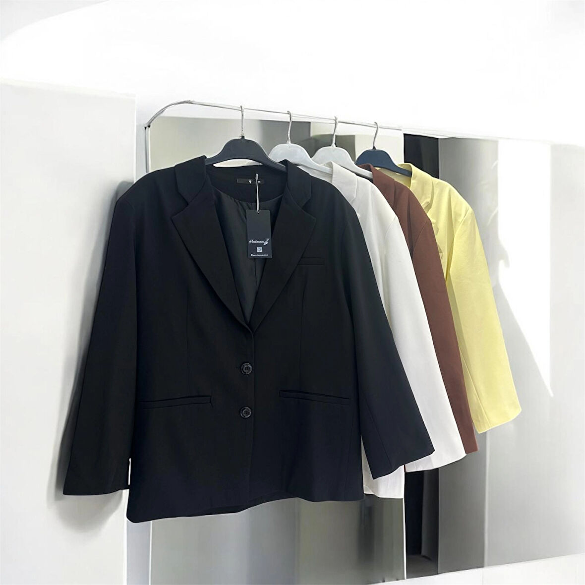 BZCK001 DÜĞME DETAYLI BLAZER CEKET