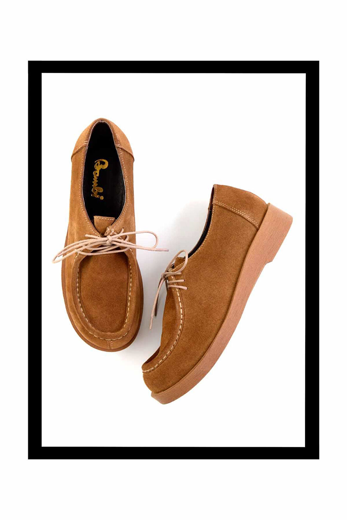 Toprak Süet Hakiki Deri Kadın Loafer Ayakkabı K01032162002