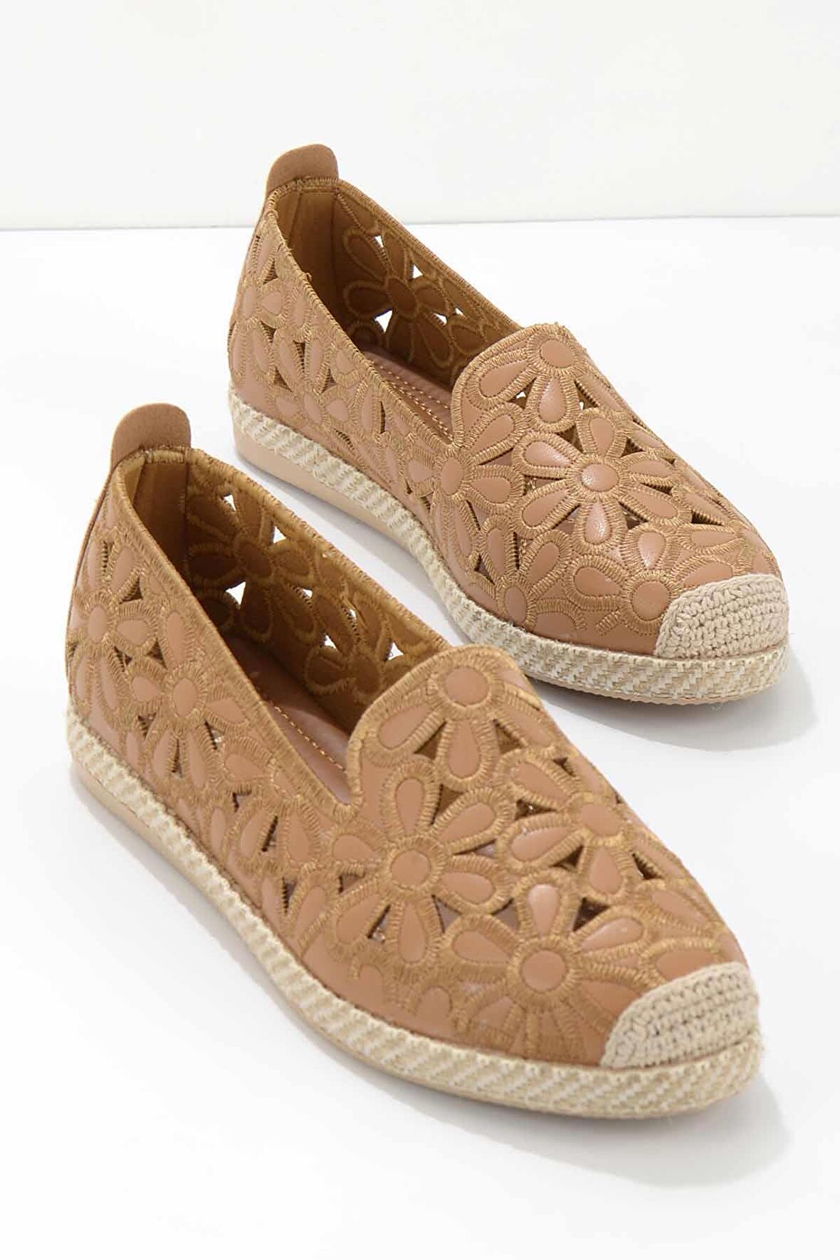 Bambi Taba  Kadın Espadril K01117092309