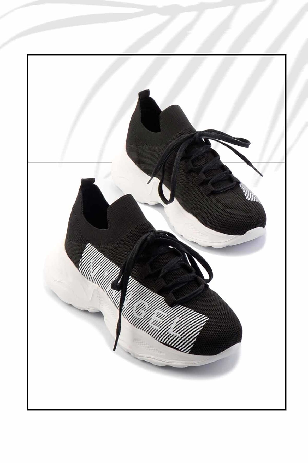 Siyah Triko  Kadın Sneaker K01120100182