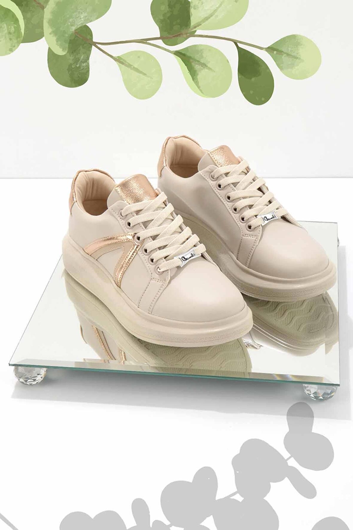 Bambi Bej  Kadın Sneaker K01179086109