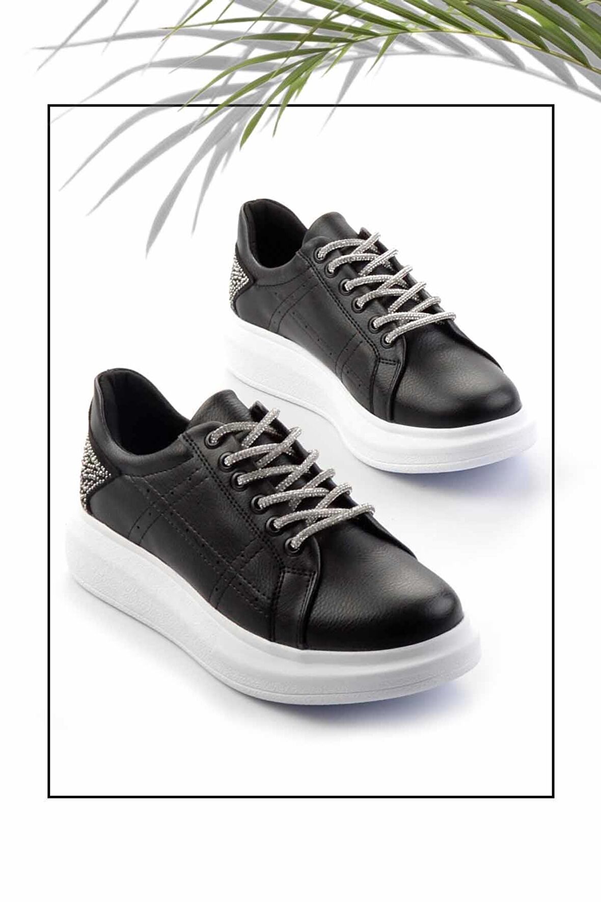 Siyah  Kadın Sneaker K01179086509
