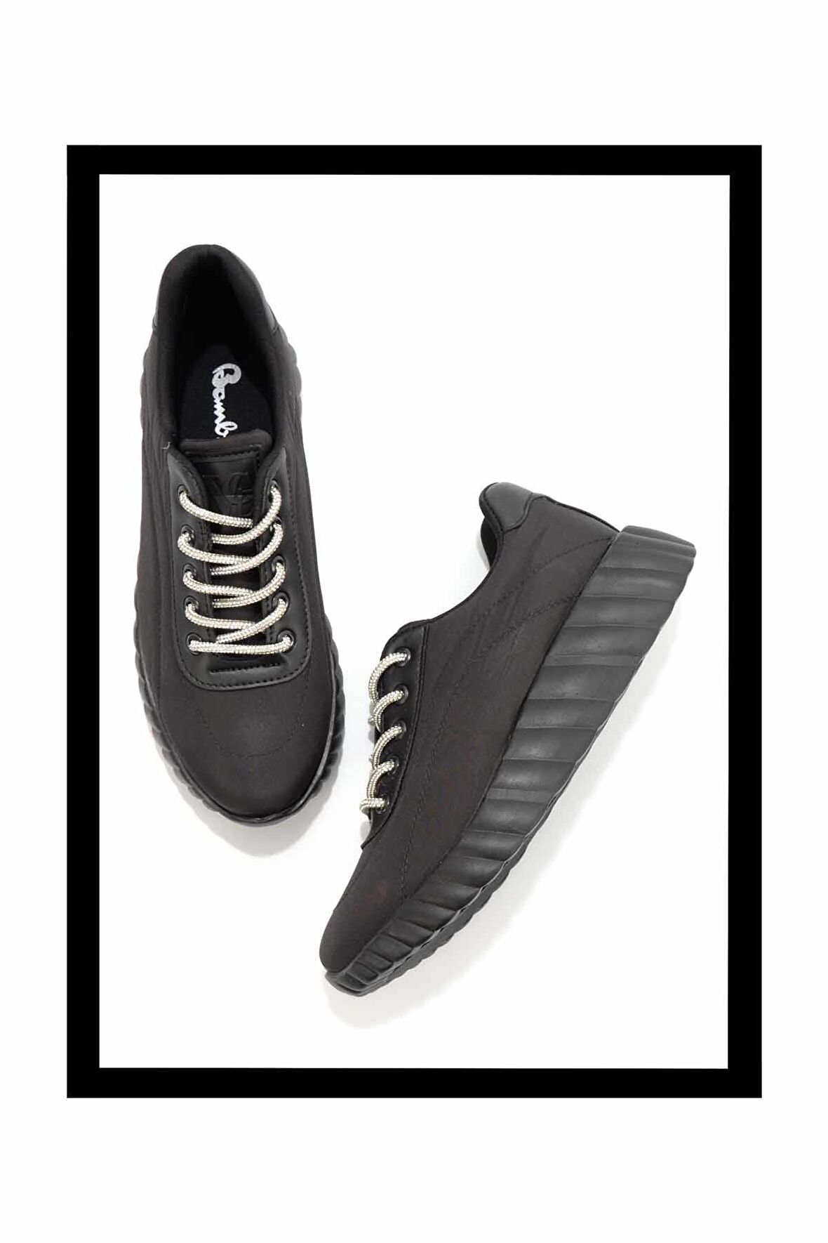 Siyah Paraşüt  Kadın Sneaker K01179090067